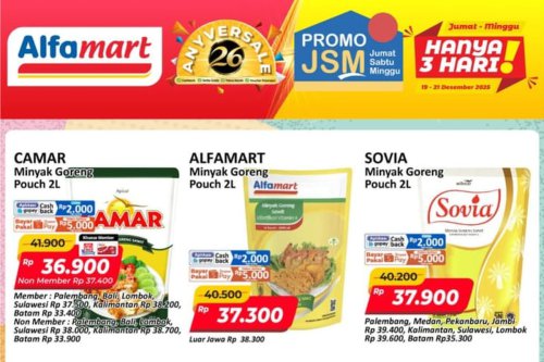 Promo Alfamart Hari Ini 20 Desember 2025, Minyak Goreng Turun Harga di Promo JSM