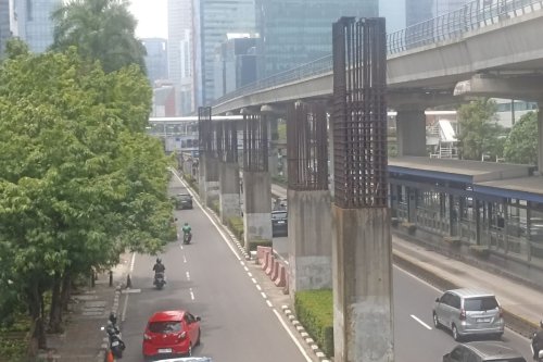 Pramono Siapkan Wajah Baru Jalan Rasuna Said Usai Bongkar Tiang Monorel Tahun Depan