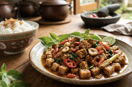 Resep Tempe Masak Cabai Kemiri, Menu Sehari-hari yang Praktis