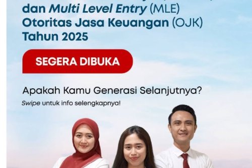 Rekrutmen PCAM 9 dan MLE 2025 OJK Dibuka, Ini Posisi, Syarat, dan Cara Daftarnya