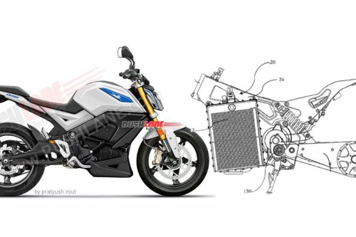 Gambar paten, motor listrik, motor listrik TVS, gambar paten, TVS Siapkan Motor Listrik Baru, Sporty dengan Satu Swingarm