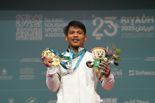 medali emas, Basilia Bamerop Ninggan, Tita Nurcahya Melyani, Endri Erawan, Islamic Solidarity Games 2025, islamic solidarity games 2025, lifter indonesia, muhammad husni, tita nurcahya melyani, cabang angkat besi, Muhammad Husni Hattrick Emas, Indonesia Panen Medali di Islamic Solidarity Games 2025