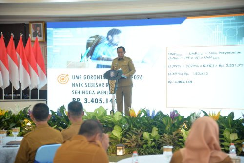UMP Gorontalo 2026 Resmi Ditetapkan Rp 3.405.144, Naik 5,7 Persen