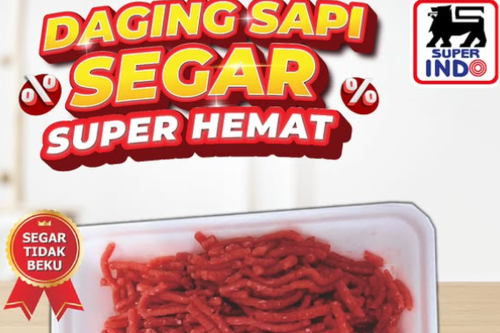 Promo Superindo Hari Ini 13 April 2026, Daging Giling Harga Spesial Mulai Rp 39.900