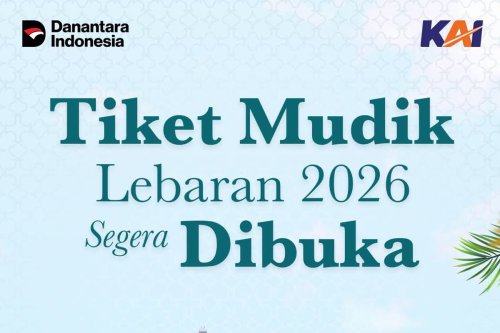 Siap-siap Mudik! Tiket Kereta Lebaran 2026 Bisa Dipesan mulai 25 Januari