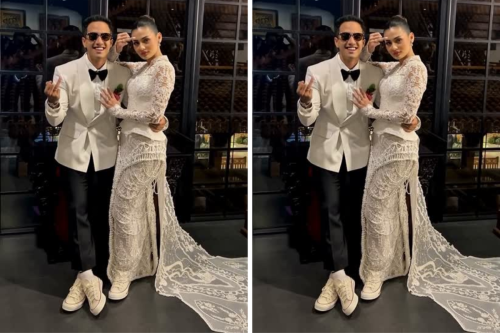 Rachquel Nesia dan Kevin Royano Pakai Sneakers di Resepsi Pernikahan