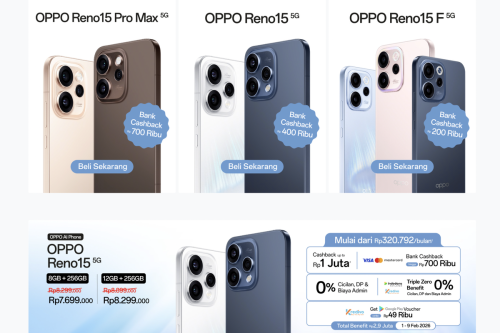 Daftar Harga HP OPPO Hari Ini 8 Februari 2026, Reno 15 Masih Diskon
