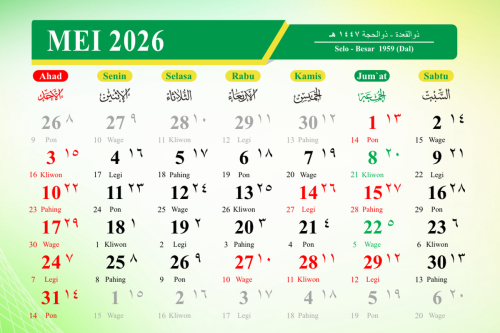 Usai Hari Buruh, Kapan Lagi Libur Nasional di Bulan Mei 2026? Cek Daftar Tanggal Merah dan Long Weekend