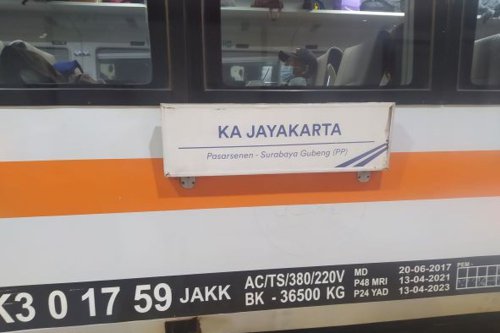 Jadwal KA Jayakarta Surabaya-Jakarta Januari 2026, Cek Harga Tiketnya