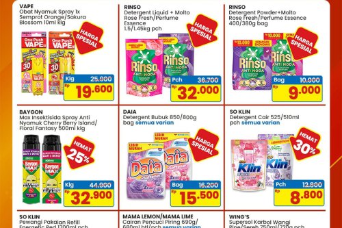 Promo minggu ini (11-17 Juni 2026), Promo 4 hari (11-14 Juni 2026), Family weekend (12-14 Juni 2026), Promo Susu ( 11-24 Juni 2026), Festival Hijriah (11-17 Juni 2026), Promo Indomaret Hari Ini 13 Juni 2026, Frozen Food Diskon hingga 50 Persen