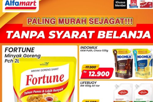Promo Alfamart Hari Ini 13 Februari 2026, Minyak Goreng Fortune Cuma Rp 37.500