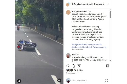 kecelakaan lalu lintas, pengendara motor, speed bump, kecelakaan tunggal, tips motor, Video Pengendara Motor Jatuh Usai Melewati Speed Bump, Begini Tipsnya
