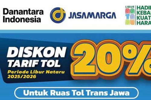 Diskon 20 Persen, Berikut Rincian Tarif Tol Trans Jawa Libur Natal dan Tahun Baru 2025/2026