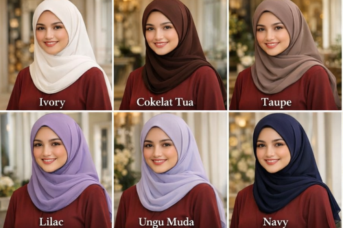 Top 20+ Warna Jilbab yang Cocok untuk Baju Burgundy, Tampil Elegan dan Stylish