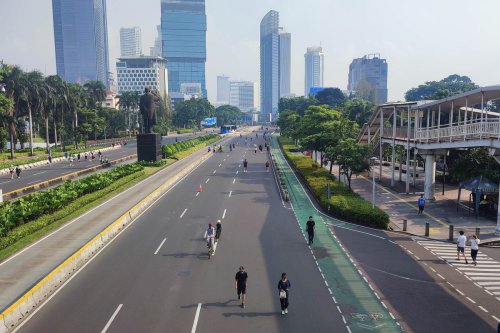 Ada Acara HUT TNI di Monas, CFD Jakarta Tetap Digelar