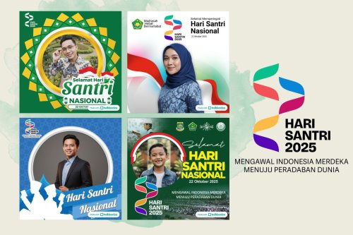 Kumpulan Link Twibbon Hari Santri 2025 untuk Diunggah di Media Sosial