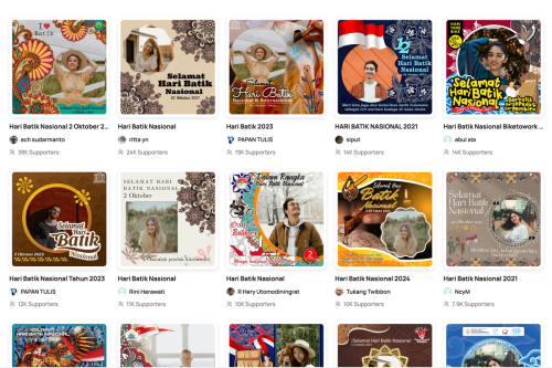 Top 40+ Link Download Twibbon Hari Batik Nasional 2025 untuk Dibagikan ke Media Sosial