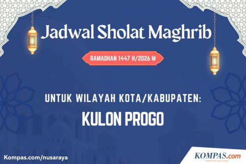 Jadwal Shalat Maghrib Kulon Progo DIY Selama Ramadhan 2026