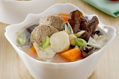 kembang tahu, Resep Sop Bakso Kembang Tahu Rumahan, Gurihnya Pas
