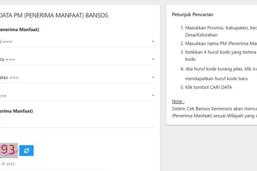 Cara Cek NIK KTP Penerima Bansos 2025, Bisa Lewat Aplikasi dan Website Kemensos