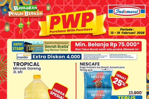 Promo Indomaret Hari Ini 16 Februari 2026, Ada Tebus Murah Minyak Goreng Tropical
