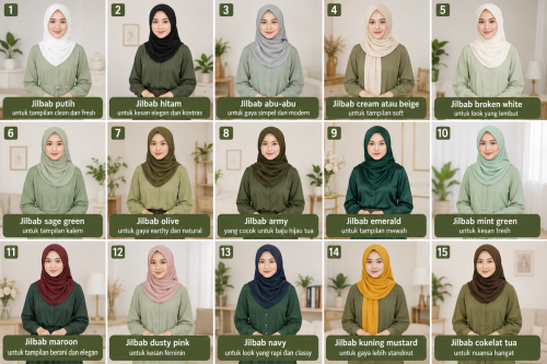 Baju Hijau Cocok dengan Jilbab Warna Apa? Ini 15 Inspirasinya