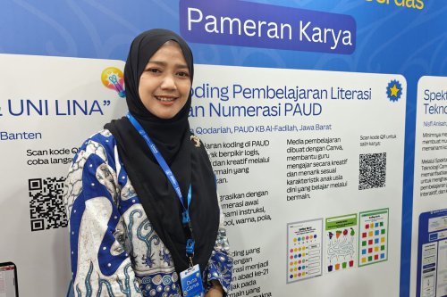 Kisah Guru PAUD dan SMP Pakai Canva untuk Bikin Materi, Karyanya Dipamerkan