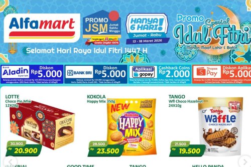 Promo Alfamart Hari Ini 13 Maret 2026, Sirup dan Biskuit Kaleng Bertabur Diskon