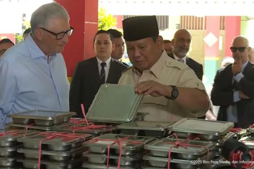 Kunjungi SD di Jakarta Timur Bersama Prabowo, Bill Gates Dukung Program MBG