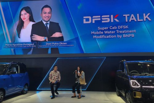 Bencana, BNPB, DFSK, Super Cab, DFSK Gandeng BNPB Tampilkan Super Cab Water Treatment