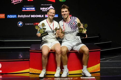 Thom Gicquel, Delphine Delrue, Indonesia Open 2025, BWF World Tour 2025, Juara Indonesia Open 2025, Ganda Campuran Perancis Suka Atmosfer Istora