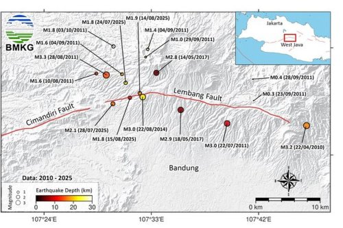 gempa bumi, pemkot bandung, sesar Lembang, bandung raya, Sesar Lembang Kembali Aktif, Pemkot Bandung Siaga 24 Jam Hadapi Potensi Gempa