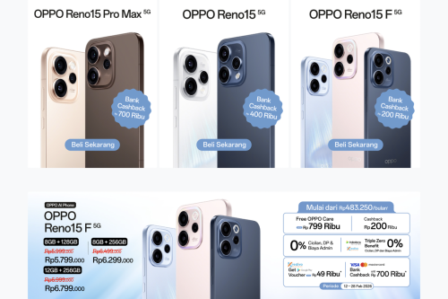 Harga HP OPPO Hari Ini 18 Februari 2026, Reno 15 Series Masih Diskon