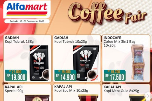 Promo Alfamart Hari Ini 26 Desember 2025, Jelang Tahun Baru Banyak Diskon Kopi