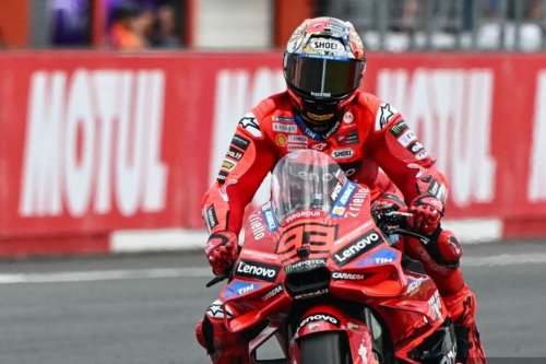 MotoGP, Marc Marquez, francesco bagnaia, MotoGP Jepang, Marc Marquez Mengaku Takut Saat Lihat Motor Bagnaia Berasap