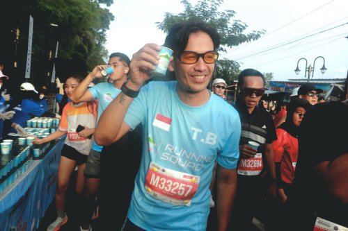 Le Minerale Dipilih Jadi Water Station Ajang Lari Elite Borobudur Marathon