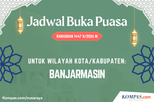 Jadwal Buka Puasa Banjarmasin Hari Ini, 20 Februari 2026