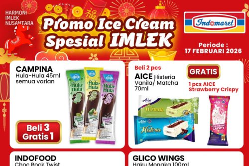 Promo Indomaret Hari Ini 17 Februari 2026, Ada Diskon Es Krim di Hari Imlek