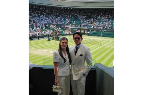 Intip Gaya Pangeran Abdul Mateen dari Brunei di Wimbledon 2025, Serba Putih