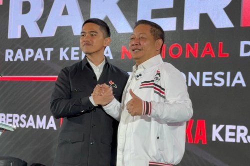 Bikin Heboh Rakernas, Begini Bunyi Pantun Kaesang saat Sambut Rusdi Masse di PSI