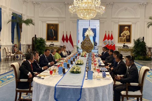 Menu Makan Siang Prabowo untuk Presiden Peru, Ada Selada Ayam Bali