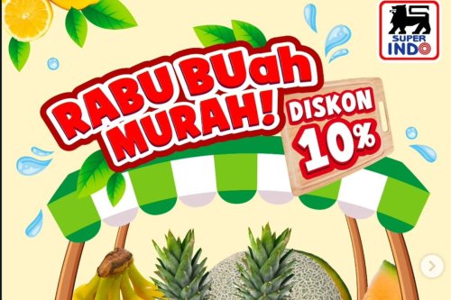 Promo Superindo Hari Ini 4 Februari 2026, Diskon 10 Persen di Rabu Buah Meriah