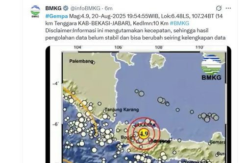 Hoaks Kerusakan di Puskesmas Karawang akibat Gempa Bekasi, BNPB: Angin Kencang