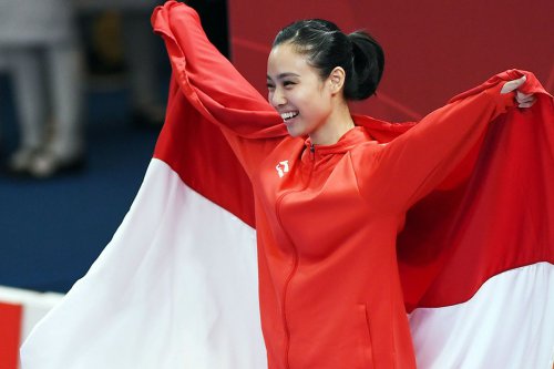 Lindswell Kwok, wushu, Indonesia, Timnas Indonesia, jam rolex, jam Rolex dari Presiden Prabowo, jam Rolex Prabowo untuk timnas Indonesia, jam Rolex timnas Indonesia, Jam tangan Rolex untuk Timnas, jam tangan Rolex hadiah dari Prabowo, Lindswell Kwok wushu Indonesia, atlet wushu indonesia lindswell kwok, Lindswell Kwok, Ratu Wushu Indonesia yang Sorot Kesenjangan Atlet