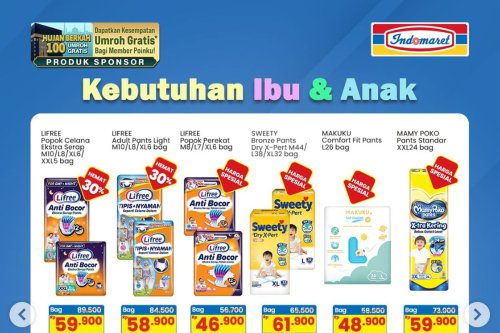 Promo Indomaret Hari Ini 22 Januari 2026, Ada Diskon hingga 50 Persen di Super Hemat