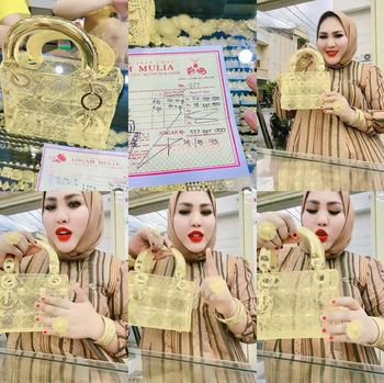 Viral Wanita Makassar Flexing Beli Tas Rp 515 Juta Terbuat dari Emas 531 Gram