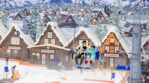 Mau Naik Kereta Gantung Seperti di Swiss? di Trans Snow World Makassar Ada!