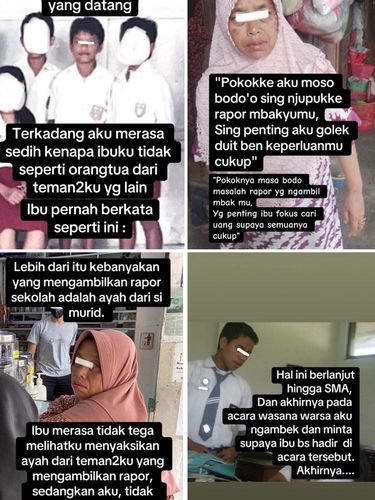 Viral Pria ini Ungkap Alasan Ibu Tidak Pernah Mau Ambil Rapor ke Sekolah