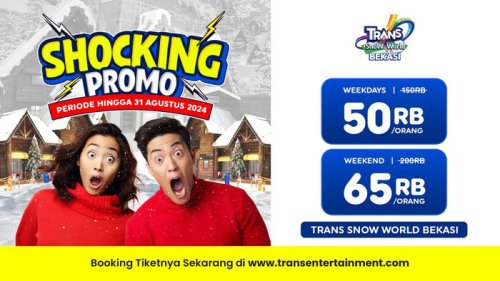 Hempas Terik Jakarta dengan Main Salju di Trans Snow World Bekasi, Cuma Rp 50.000!