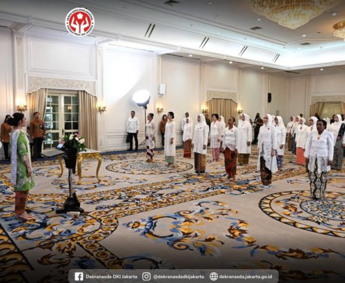 Gaya Selvi Ananda Lantik Ketua Dekranasda, Pakai Kebaya dan Makeup Cerah
